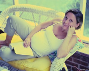 Pregnant Woman Reading Book